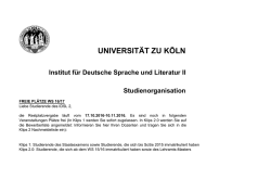 Institut f&uuml;r deutsche Sprache und Literatur II