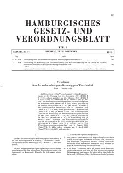 Hamburgisches Gesetz- und Verordnungsblatt &raquo;