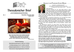 andacht von pfarrerin ulrike weber - Evangelische Kirche deutscher