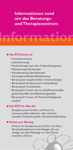 Information - Beratungs