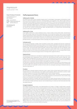 Impressum - Xero Fern&aacute;ndez