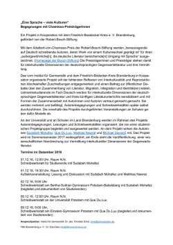 Eine Sprache &ndash; viele Kulturen