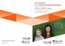 einladung 10. linzer sprachtagung einladung 10. linzer sprachtagung