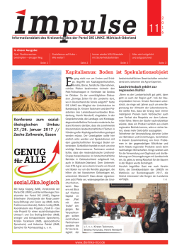 Impulse November 2016.indd - DIE LINKE. M&auml;rkisch