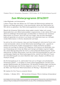 Zum Winterprogramm 2016/2017 - Evangelisch