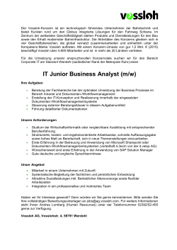 IT Junior Business Analyst (m/w)