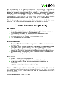 IT Junior Business Analyst (m/w)
