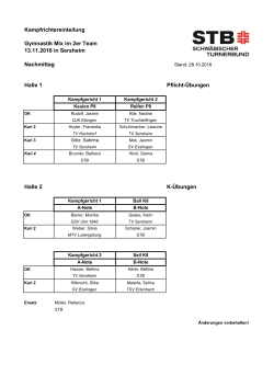 Kampfrichtereinteilung Gymnastik Mix 2
