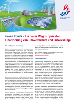 Green Bonds - S&Uuml;DWIND
