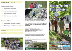 Hintersee 2017 Pfingstferien