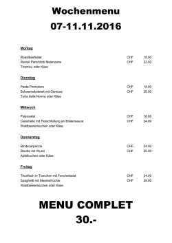 MENU COMPLET 30.-