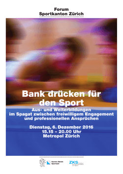 Bank drücken für den Sport - Sportamt