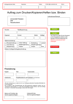 Druckauftrag Brosch&uuml;ren, Flyer, Poster bis DIN A3