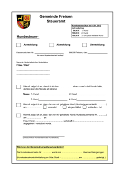 Hundesteuermeldung