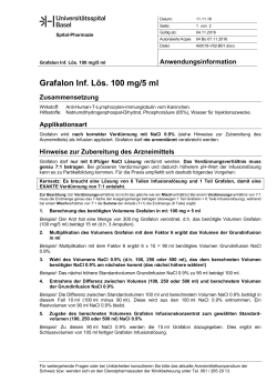 Grafalon Inf. Lös. 100 mg/5 ml - Spital