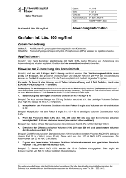 Grafalon Inf. L&ouml;s. 100 mg/5 ml - Spital