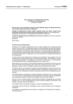 Drucksachen allgemein - Nieders&auml;chsischer Landtag