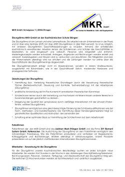 Übungsfirma MKR-GmbH an der Kaufmännischen - KS