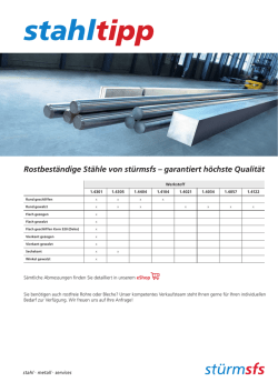 stahltipp - Stürmsfs AG