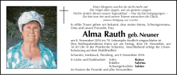 Alma Rauth geb.Neuner