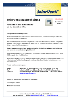 16.11.2016 in Gelsenkirchen - Basis-Seminar