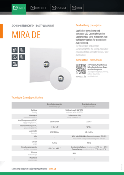 Datenblatt MIRA DE