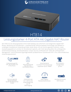 Leistungsstarker 4-Port ATA mit Gigabit-NAT-Router