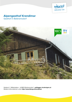 Alpengasthof Krendlmar in Baldramsdorf