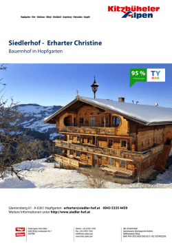 Siedlerhof - Erharter Christine in Hopfgarten
