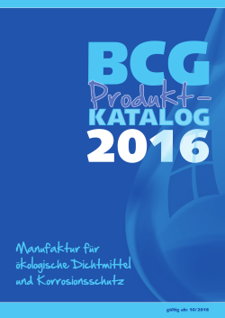 BCG-Produktkatalog 2016