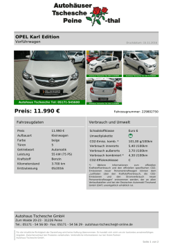 Inserat drucken - Autohaus Tschesche