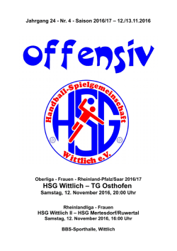 Jg. 24 / Nr. 4 - HSG Wittlich eV