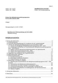 Inhaltsverzeichnis