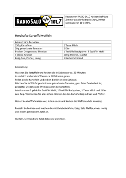 Herzhafte Kartoffelwaffeln