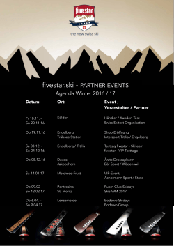 fivestar.ski - PARTNER EVENTS