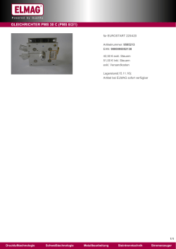 Gleichrichter PMS 30 C (PMS 8/2/1)