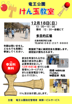 竜王公園 けん玉教室
