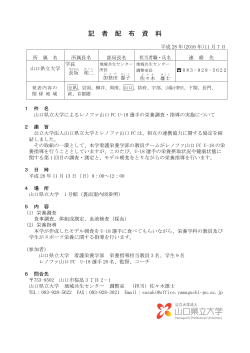 記 者 配 布 資 料