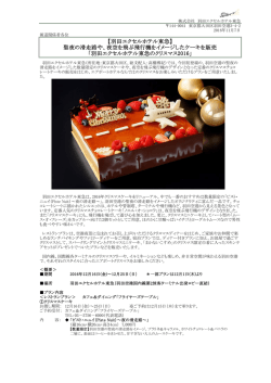 聖夜の滑走路や、夜空を飛ぶ飛行機をイメージしたケーキを販売