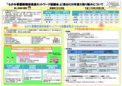 H28年度の取り組みについて (PDF document