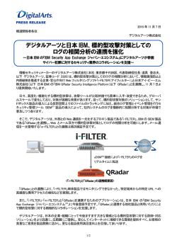 標的型攻撃対策としての ログの相関分析の連携を強化 QRadar