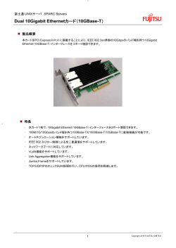 富士通 UNIXサーバ SPARC Servers Dual 10Gigabit