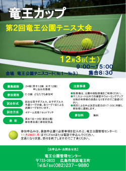第 2回竜王公園テニス大会