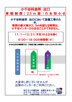 小千谷料金所 出口