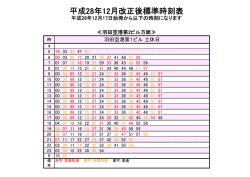 土休日 羽田空港第1ビル駅標準時刻表（羽田空港第2ビル方面）