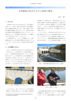 自然環境を保全するダム技術の開発