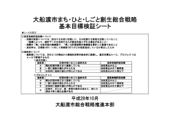 大船渡市まち・ひと・しごと創生総合戦略 基本目標検証シート