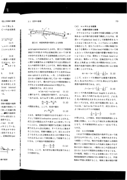レンズの収差と解像度