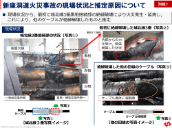 新座洞道火災事故の現場状況と推定原因について