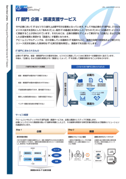 IT 部門 企画・調達支援サービス